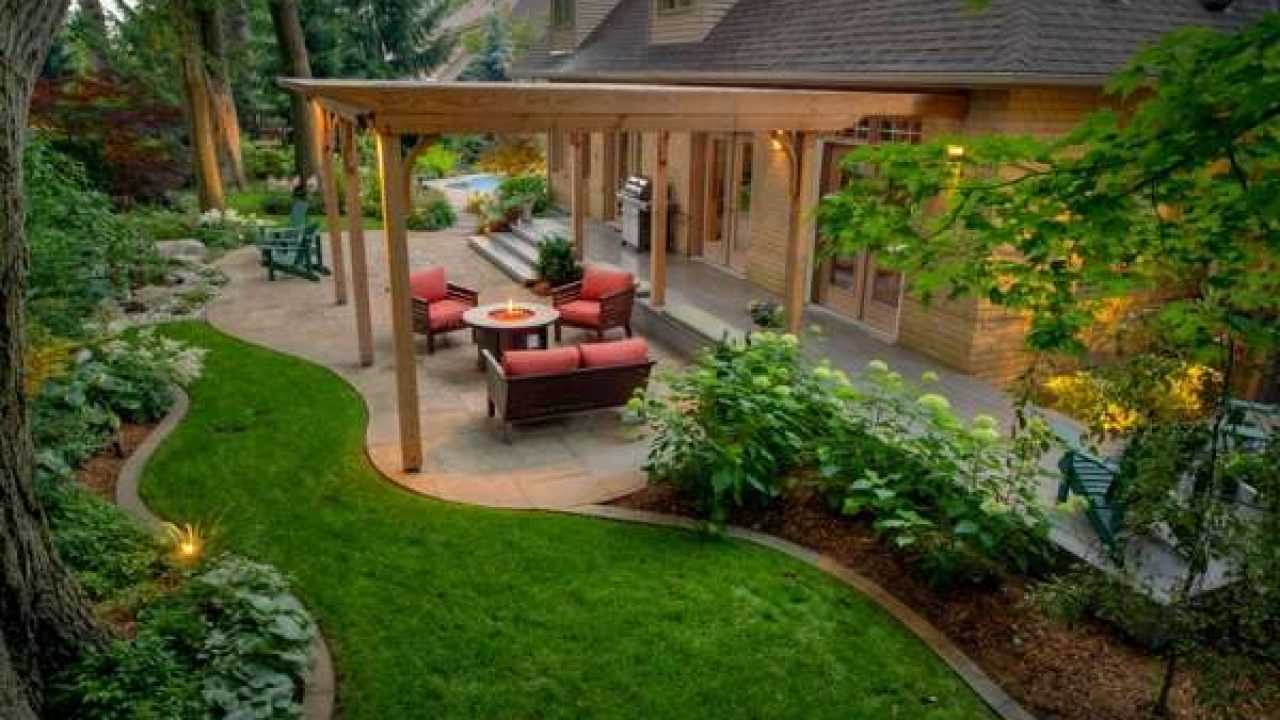 Ландшафтный дизайн двора частного дома: необычные идеи