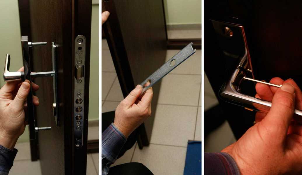 Замена замка на входной металлической двери: установка замка на железную конструкцию, врезка и смена механизма в квартире