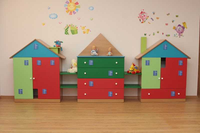 Игровая мебель для детского сада, виды конструкций, дизайн