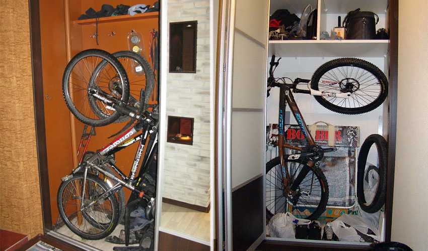Как хранить велосипед: в квартире, на балконе, в гараже, на даче, кладовке и подвале