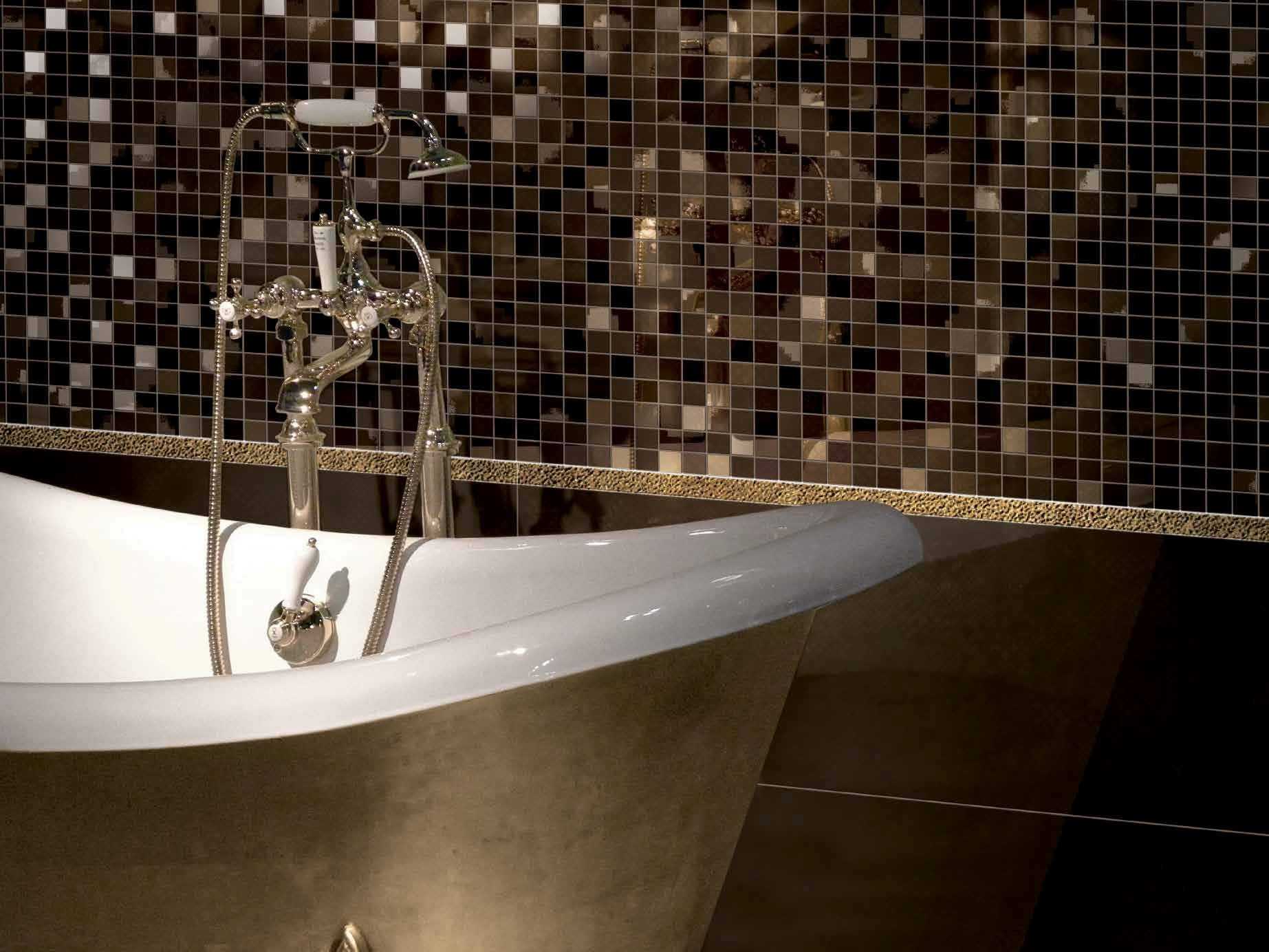 Интерьер мозаика мозаика из битой плитки в ванной комнате глина материал бросовый